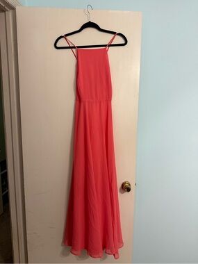 Lulus Maxi Coral Dress